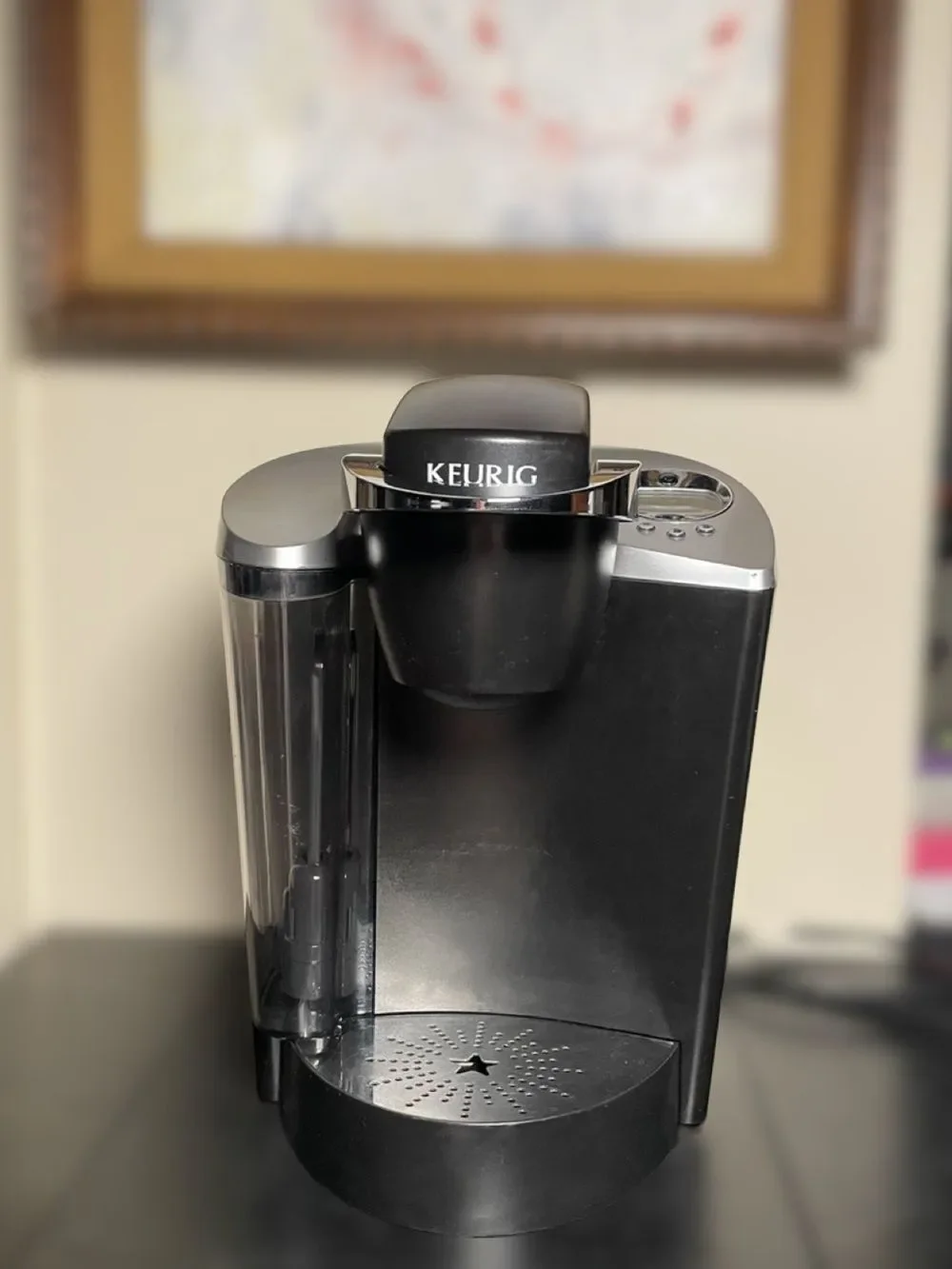 Keurig K60 Classic Digital Single-Serve Coffee Maker - Black with Silver Accents